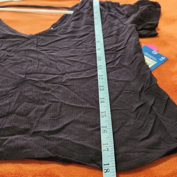 Arizona Crop Top for Women Size Small Black sheer 100%Rayon - Picture 5 of 9